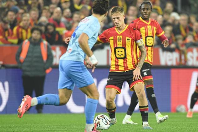 Mechelen s Fredrik Hammar pictured in action during a soccer game between KV Mechelen and SK Lierse (1B), in the 1 16th final of the Croky Cup Belgian cup, on Tuesday 28 October 2025 in Mechelen. JILLxDELSAUX  x138228357x