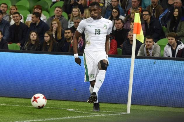 International Friendly, Länderspiel, Nationalmannschaft Russia - Cote d Ivoire KRASNODAR, RUSSIA - MARCH 24: Simon Deli of Cote d Ivoire s during the friendly football match at Krasnodar Stadium, in Krasnodar, Russia, on March 24,2017. Krasnodar Rusya. Editorial use only. Please get in touch for any other usage.  Copyright: x2025xAnadoluxElenaxSineokx