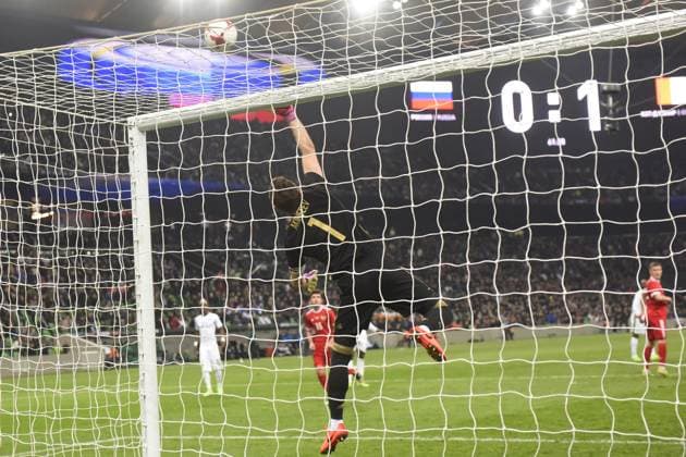 International Friendly, Länderspiel, Nationalmannschaft Russia - Cote d Ivoire KRASNODAR, RUSSIA - MARCH 24: Igor Akinfeev of Russia is seen during the friendly football match at Krasnodar Stadium, in Krasnodar, Russia, on March 24,2017. Krasnodar Rusya. Editorial use only. Please get in touch for any other usage.  Copyright: x2025xAnadoluxElenaxSineokx