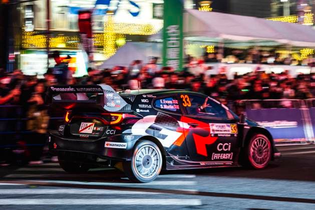 AUTO - WRC, Motorsport Rallye, WM - RALLY JAPAN 2025 33 Elfyn EVANS, Scott MARTIN, Toyota GR Yaris Rally1, action during the 2025 Rally Japan, 13th round of the 2025 WRC World Rally Car Championship, from November 6 to 9, 2025 at Toyota, Aichi, Japan - ToyotaJapan  Copyright: xNikosxKatikisx