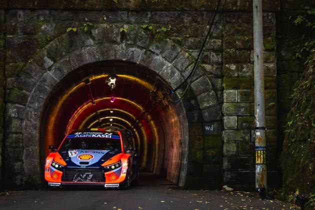 AUTO - WRC, Motorsport Rallye, WM - RALLY JAPAN 2025 01 Thierry NEUVILLE, Martijn WYDAEGHE, Hyundai I20 Rally1, action during the 2025 Rally Japan, 13th round of the 2025 WRC World Rally Car Championship, from November 6 to 9, 2025 at Toyota, Aichi, Japan - ToyotaJapan  Copyright: xNikosxKatikisx