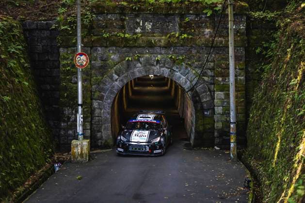 AUTO - WRC, Motorsport Rallye, WM - RALLY JAPAN 2025 26 Diego DOMÃNGUEZ SR., Fernando MUSSANO, Toyota Yaris Rally2, action during the 2025 Rally Japan, 13th round of the 2025 WRC World Rally Car Championship, from November 6 to 9, 2025 at Toyota, Aichi, Japan - ToyotaJapan  Copyright: xNikosxKatikisx
