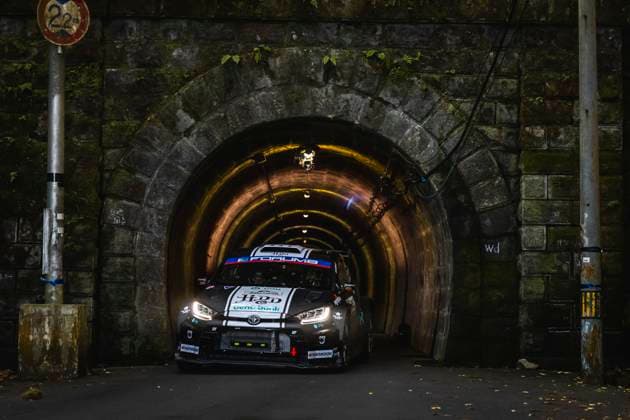 AUTO - WRC, Motorsport Rallye, WM - RALLY JAPAN 2025 26 Diego DOMÃNGUEZ SR., Fernando MUSSANO, Toyota Yaris Rally2, action during the 2025 Rally Japan, 13th round of the 2025 WRC World Rally Car Championship, from November 6 to 9, 2025 at Toyota, Aichi, Japan - ToyotaJapan  Copyright: xNikosxKatikisx