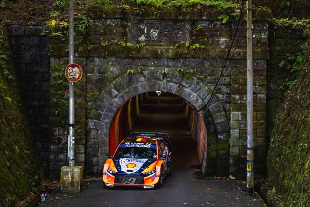 AUTO - WRC, Motorsport Rallye, WM - RALLY JAPAN 2025 01 Thierry NEUVILLE, Martijn WYDAEGHE, Hyundai I20 Rally1, action during the 2025 Rally Japan, 13th round of the 2025 WRC World Rally Car Championship, from November 6 to 9, 2025 at Toyota, Aichi, Japan - ToyotaJapan  Copyright: xNikosxKatikisx