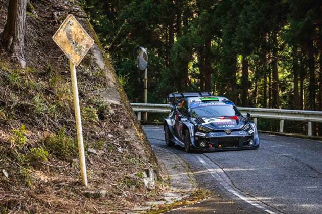 AUTO - WRC, Motorsport Rallye, WM - RALLY JAPAN 2025 33 Elfyn EVANS, Scott MARTIN, Toyota GR Yaris Rally1, action during the 2025 Rally Japan, 13th round of the 2025 WRC World Rally Car Championship, from November 6 to 9, 2025 at Toyota, Aichi, Japan - ToyotaJapan  Copyright: xNikosxKatikisx