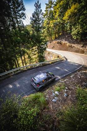 AUTO - WRC, Motorsport Rallye, WM - RALLY JAPAN 2025 20 Oliver SOLBERG, Elliot EDMONDSON, Toyota Yaris Rally2, action during the 2025 Rally Japan, 13th round of the 2025 WRC World Rally Car Championship, from November 6 to 9, 2025 at Toyota, Aichi, Japan - ToyotaJapan  Copyright: xNikosxKatikisx