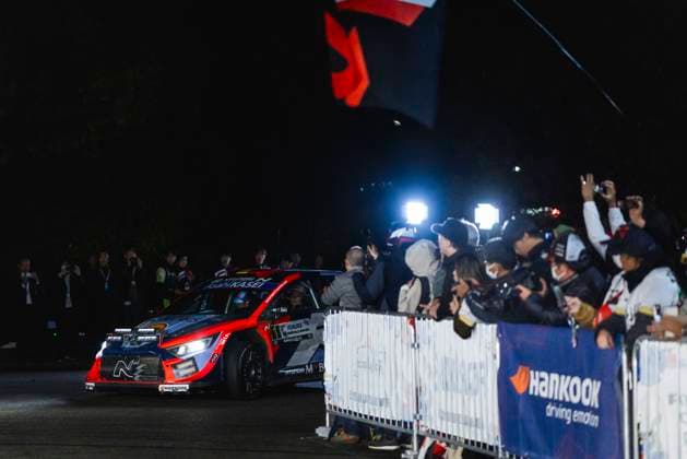 AUTO - WRC, Motorsport Rallye, WM - RALLY JAPAN 2025 01 Thierry NEUVILLE, Martijn WYDAEGHE, Hyundai I20 Rally1, action during the 2025 Rally Japan, 13th round of the 2025 WRC World Rally Car Championship, from November 6 to 9, 2025 at Toyota, Aichi, Japan - ToyotaJapan  Copyright: xNikosxKatikisx