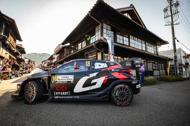 AUTO - WRC, Motorsport Rallye, WM - RALLY JAPAN 2025 18 Takamoto KATSUTA, Aaron JOHNSTON, Toyota GR Yaris Rally1, action during the 2025 Rally Japan, 13th round of the 2025 WRC World Rally Car Championship, from November 6 to 9, 2025 at Toyota, Aichi, Japan - ToyotaJapan  Copyright: xNikosxKatikisx