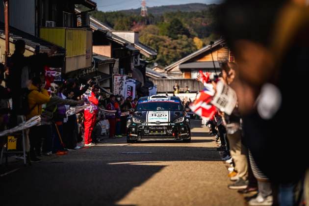 AUTO - WRC, Motorsport Rallye, WM - RALLY JAPAN 2025 26 Diego DOMÃNGUEZ SR., Fernando MUSSANO, Toyota Yaris Rally2, action during the 2025 Rally Japan, 13th round of the 2025 WRC World Rally Car Championship, from November 6 to 9, 2025 at Toyota, Aichi, Japan - ToyotaJapan  Copyright: xNikosxKatikisx