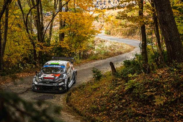 AUTO - WRC, Motorsport Rallye, WM - RALLY JAPAN 2025 33 Elfyn EVANS, Scott MARTIN, Toyota GR Yaris Rally1, action during the 2025 Rally Japan, 13th round of the 2025 WRC World Rally Car Championship, from November 6 to 9, 2025 at Toyota, Aichi, Japan - ToyotaJapan  Copyright: xNikosxKatikisx