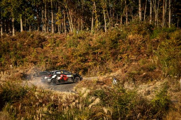 AUTO - WRC, Motorsport Rallye, WM - RALLY JAPAN 2025 18 Takamoto KATSUTA, Aaron JOHNSTON, Toyota GR Yaris Rally1, action during the 2025 Rally Japan, 13th round of the 2025 WRC World Rally Car Championship, from November 6 to 9, 2025 at Toyota, Aichi, Japan - ToyotaJapan  Copyright: xNikosxKatikisx