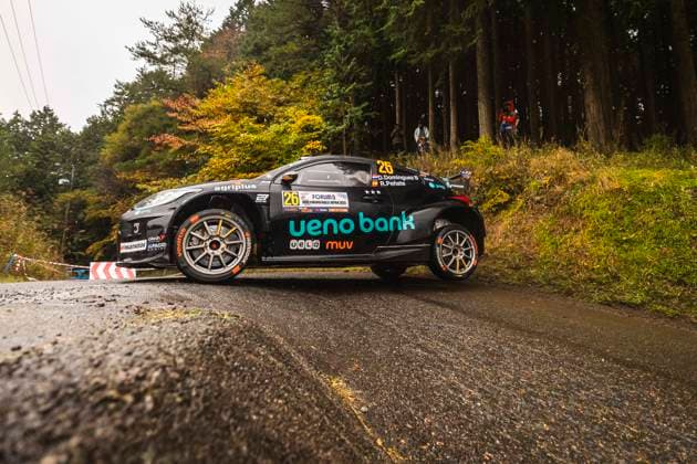 AUTO - WRC, Motorsport Rallye, WM - RALLY JAPAN 2025 26 Diego DOMÃNGUEZ SR., Fernando MUSSANO, Toyota Yaris Rally2, action during the 2025 Rally Japan, 13th round of the 2025 WRC World Rally Car Championship, from November 6 to 9, 2025 at Toyota, Aichi, Japan - ToyotaJapan  Copyright: xNikosxKatikisx
