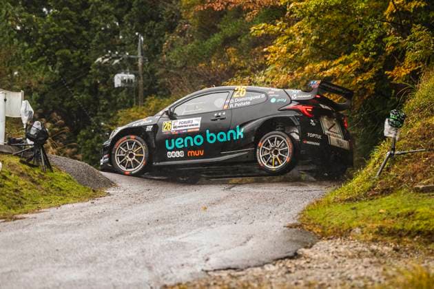 AUTO - WRC, Motorsport Rallye, WM - RALLY JAPAN 2025 26 Diego DOMÃNGUEZ SR., Fernando MUSSANO, Toyota Yaris Rally2, action during the 2025 Rally Japan, 13th round of the 2025 WRC World Rally Car Championship, from November 6 to 9, 2025 at Toyota, Aichi, Japan - ToyotaJapan  Copyright: xNikosxKatikisx