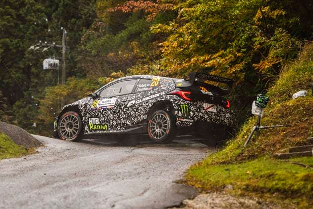 AUTO - WRC, Motorsport Rallye, WM - RALLY JAPAN 2025 20 Oliver SOLBERG, Elliot EDMONDSON, Toyota Yaris Rally2, action during the 2025 Rally Japan, 13th round of the 2025 WRC World Rally Car Championship, from November 6 to 9, 2025 at Toyota, Aichi, Japan - ToyotaJapan  Copyright: xNikosxKatikisx