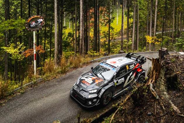 AUTO - WRC, Motorsport Rallye, WM - RALLY JAPAN 2025 18 Takamoto KATSUTA, Aaron JOHNSTON, Toyota GR Yaris Rally1, action during the 2025 Rally Japan, 13th round of the 2025 WRC World Rally Car Championship, from November 6 to 9, 2025 at Toyota, Aichi, Japan - ToyotaJapan  Copyright: xNikosxKatikisx