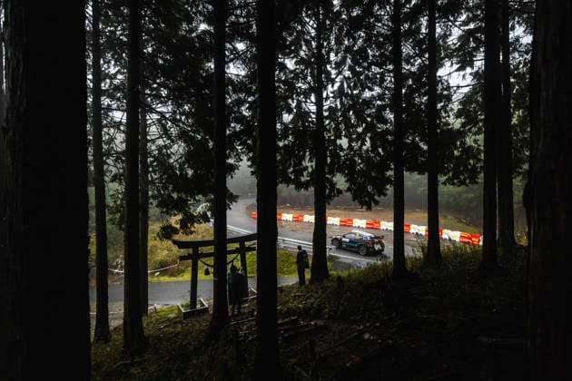 AUTO - WRC, Motorsport Rallye, WM - RALLY JAPAN 2025 26 Diego DOMÃNGUEZ SR., Fernando MUSSANO, Toyota Yaris Rally2, action during the 2025 Rally Japan, 13th round of the 2025 WRC World Rally Car Championship, from November 6 to 9, 2025 at Toyota, Aichi, Japan - ToyotaJapan  Copyright: xNikosxKatikisx