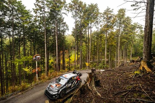 AUTO - WRC, Motorsport Rallye, WM - RALLY JAPAN 2025 18 Takamoto KATSUTA, Aaron JOHNSTON, Toyota GR Yaris Rally1, action during the 2025 Rally Japan, 13th round of the 2025 WRC World Rally Car Championship, from November 6 to 9, 2025 at Toyota, Aichi, Japan - ToyotaJapan  Copyright: xNikosxKatikisx