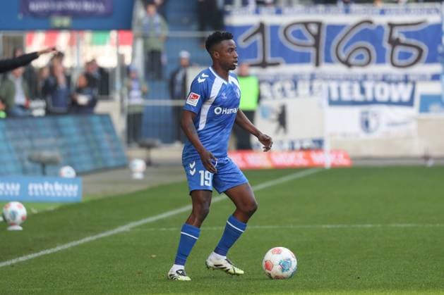 09.11.2025, xgox, Fussball 2. Bundesliga, 1. FC Magdeburg - SC Paderborn 07 emspor, v.l. Lubambo Musonda (Magdeburg, 19) Freisteller, Einzelbild, Ganzkoerper, single frame (DFL DFB REGULATIONS PROHIBIT ANY USE OF PHOTOGRAPHS as IMAGE SEQUENCES and or QUASI-VIDEO) Magdeburg