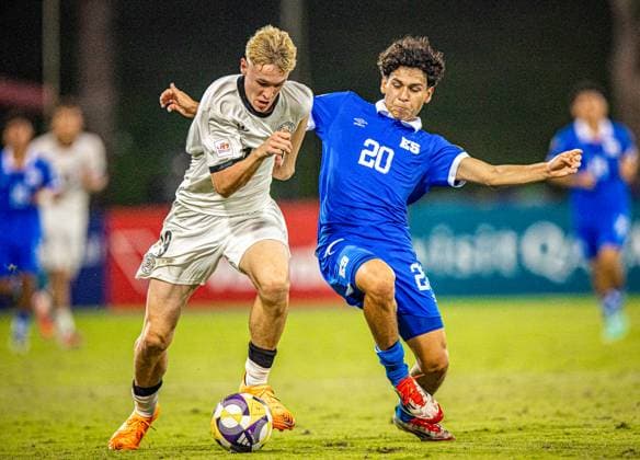 Fussball FIFA U17, U 17 U 17 Weltmeisterschaft Katar 2025 - El Salvador vs Deutschland - Gruppe G Spiel 61: Lasse Eickel (Deutschland, 19) Copyright: xRedhaxHosnixSegganix