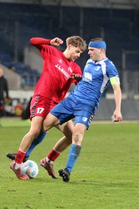 11.11.2025 Fußball Herren 2025 2026 Regionalliga Nordost 15. Spieltag 1. FC Magdeburg II U23 - FC Hertha 03 Zehlendorf Avnet Arena Magdeburg Magdeburg Sachsen-Anhalt Deutschland