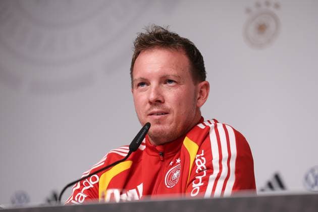 UEFA European Qualifiers - WM Qualifikation - 25 26 - Abschluss Pressekonferenz vor Deutschland - Slowakei am 16.11.2025 in der Red Bull Arena in Leipzig Trainer Julian Nagelsmann (Deutschland) bei der Pressekonferenz