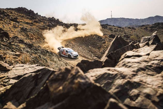 AUTO - WRC, Motorsport Rallye, WM - RALLY SAUDI ARABIA 2025 17 SÃ bastien OGIER, Vincent LANDAIS, Toyota GR Yaris Rally1, action during the 2025 Rally Saudi Arabia, 14th round of the 2025 WRC World Rally Car Championship, from November 27 to 30, 2025 at Jeddah, Mecca Province, Saudi Arabia - JeddahSaudi Arabia Copyright: xNikosxKatikisx