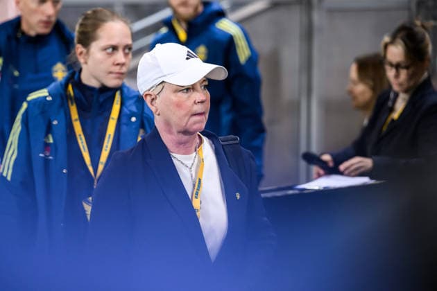 251202 Senior Advisor Marika Domanski Lyfors of Sweden ahead of the Women s Nations League bronze medal second leg match between Sweden and France on December 2, 2025 in Stockholm. Photo: Simon Hastegard BILDBYRAN kod SH JM0754 bbeng fotboll football soccer fotball nations league uefa womens nations league bronsmatch bronze medal match dam sverige sweden frankrike france Copyright: SIMONxHASTEGARD BB251202SH194