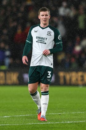 Hull City v Middlesbrough - Sky Bet Championship Matt Targett of Middlesbrough is in action during the Sky Bet Championship match between Hull City and Middlesbrough at the MKM Stadium in Kingston upon Hull, England, on December 5, 2025. Kingston upon Hull East Yorkshire United Kingdom  Copyright: xMIxNewsx originalFilename:fletcher-hullcity251205_npqqs