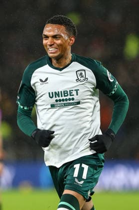 Hull City v Middlesbrough - Sky Bet Championship Morgan Whittaker of Middlesbrough celebrates scoring a goal during the Sky Bet Championship match between Hull City and Middlesbrough at the MKM Stadium in Kingston upon Hull, England, on December 5, 2025. Kingston upon Hull East Yorkshire United Kingdom  Copyright: xMIxNewsx originalFilename:fletcher-hullcity251205_np3sX