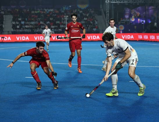 FIH Junior Hockey World Cup 2025 FIH Hockey Men s Junior World Cup Tamil Nadu 2025 10th Dec 2025 Germany, Spain and India finish first, second and third respectively at the FIH Final Cup ceremony. Chennai Mayor Radhakrishnan Stadium India Copyright: xSeshadrixSukumarx