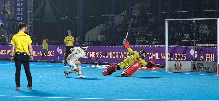FIH Junior Hockey World Cup 2025 FIH Hockey Men s Junior World Cup Tamil Nadu 2025 10th Dec 2025 Germany, Spain and India finish first, second and third respectively at the FIH Final Cup ceremony. Chennai Mayor Radhakrishnan Stadium India Copyright: xSeshadrixSukumarx