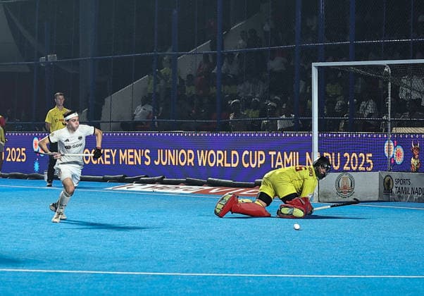 FIH Junior Hockey World Cup 2025 FIH Hockey Men s Junior World Cup Tamil Nadu 2025 10th Dec 2025 Germany, Spain and India finish first, second and third respectively at the FIH Final Cup ceremony. Chennai Mayor Radhakrishnan Stadium India Copyright: xSeshadrixSukumarx