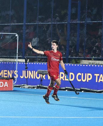 FIH Junior Hockey World Cup 2025 FIH Hockey Men s Junior World Cup Tamil Nadu 2025 10th Dec 2025 Germany, Spain and India finish first, second and third respectively at the FIH Final Cup ceremony. Chennai Mayor Radhakrishnan Stadium India Copyright: xSeshadrixSukumarx