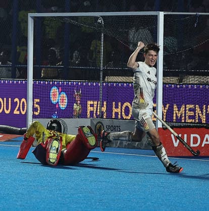 FIH Junior Hockey World Cup 2025 FIH Hockey Men s Junior World Cup Tamil Nadu 2025 10th Dec 2025 Germany, Spain and India finish first, second and third respectively at the FIH Final Cup ceremony. Chennai Mayor Radhakrishnan Stadium India Copyright: xSeshadrixSukumarx