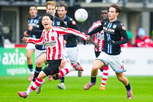 Eredivisie: Sparta Rotterdam v sc Heerenveen Rotterdam - Shunsuke Mito of Sparta Rotterdam during the sixteenth round of the 2025 2026 Eredivisie season. The match is set between Sparta Rotterdam and sc Heerenveen at Het Kasteel on 14 December 2025 in Rotterdam, The Netherlands. (VK Sportphoto Danny de Groot) Copyright: xDannyxdexGrootx