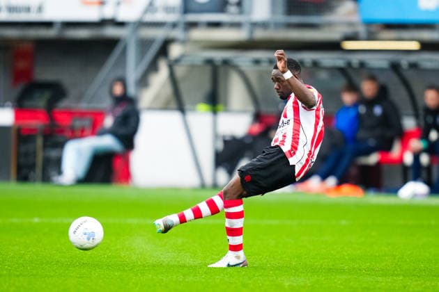 Eredivisie: Sparta Rotterdam v sc Heerenveen Rotterdam - Joshua Kitolano of Sparta Rotterdam during the sixteenth round of the 2025 2026 Eredivisie season. The match is set between Sparta Rotterdam and sc Heerenveen at Het Kasteel on 14 December 2025 in Rotterdam, The Netherlands. (VK Sportphoto Danny de Groot) Copyright: xDannyxdexGrootx