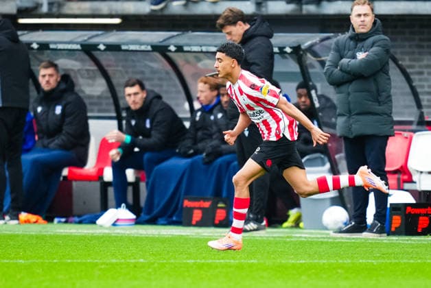 Eredivisie: Sparta Rotterdam v sc Heerenveen Rotterdam - Ayoub Oufkir of Sparta Rotterdam during the sixteenth round of the 2025 2026 Eredivisie season. The match is set between Sparta Rotterdam and sc Heerenveen at Het Kasteel on 14 December 2025 in Rotterdam, The Netherlands. (VK Sportphoto Danny de Groot) Copyright: xDannyxdexGrootx
