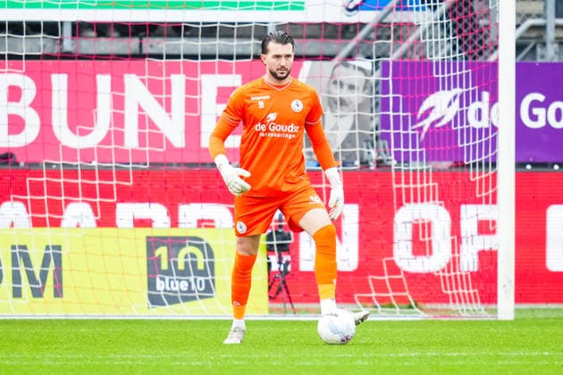 Eredivisie: Sparta Rotterdam v sc Heerenveen Rotterdam - Goalkeeper Joel Drommel of Sparta Rotterdam during the sixteenth round of the 2025 2026 Eredivisie season. The match is set between Sparta Rotterdam and sc Heerenveen at Het Kasteel on 14 December 2025 in Rotterdam, The Netherlands. (VK Sportphoto Danny de Groot) Copyright: xDannyxdexGrootx