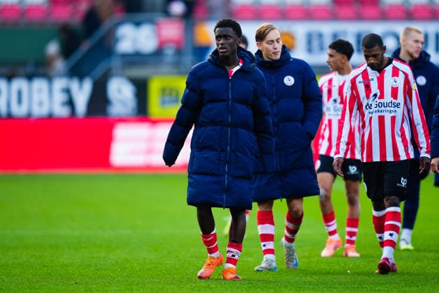 Eredivisie: Sparta Rotterdam v sc Heerenveen Rotterdam - Ayoni Santos of Sparta Rotterdam during the sixteenth round of the 2025 2026 Eredivisie season. The match is set between Sparta Rotterdam and sc Heerenveen at Het Kasteel on 14 December 2025 in Rotterdam, The Netherlands. (VK Sportphoto Danny de Groot) Copyright: xDannyxdexGrootx