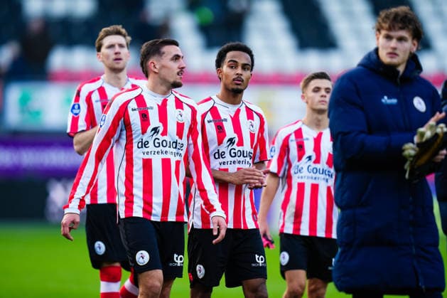 Eredivisie: Sparta Rotterdam v sc Heerenveen Rotterdam - Marvin Young of Sparta Rotterdam during the sixteenth round of the 2025 2026 Eredivisie season. The match is set between Sparta Rotterdam and sc Heerenveen at Het Kasteel on 14 December 2025 in Rotterdam, The Netherlands. (VK Sportphoto Danny de Groot) Copyright: xDannyxdexGrootx