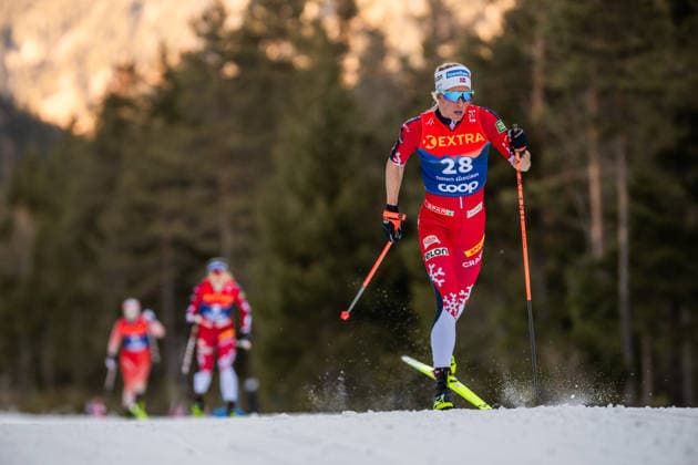 251229 Astrid oyre Slind of Norway competes in the women s 10km classic technique interval start during day 2 of Tour de Ski on December 29, 2025 in Toblach. Photo: Maxim Thore BILDBYRAN kod MT MT0931 skidor cross-country skiing langrenn tour de ski dam bbeng tour de ski 2025 2026 25 26 intervallstart norge Copyright: MAXIMxTHORE BB251229MT137