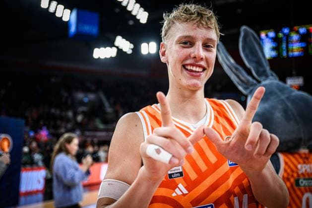 Neu Ulm, Deutschland, 29.12.25: Teo Milicic (ratiopharm ulm) gestikuliert, gestik, jubelt waehrend des Basketball Bundesliga Spiels zwischen ratiopharm ulm vs Fitness first Wuerzburg Baskets in der ratiopharm Arena am 29. Dezember 2025 in Neu Ulm, Deutschland. (Foto von Harry Langer DeFodi Images) ratiopharm Arena, Germany, 29.12.25: Teo Milicic (ratiopharm ulm) gestures during the Basketball Bundesliga match between ratiopharm ulm vs Fitness first Wuerzburg Baskets at Neu Ulm on December 29, 2025 in ratiopharm Arena, Germany. (Photo by Harry Langer DeFodi Images) (Photo by Harry Langer DeFodi Images) -