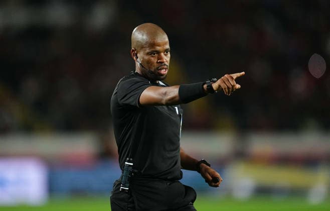 Abongile Tom gestures during the Africa Cup Of Nations match between Mali and Tunisia at Mohammad V Stadium on January 3, 2026 in Casablanca, Morocco. (Photo by Thor Wegner DeFodi Images) -