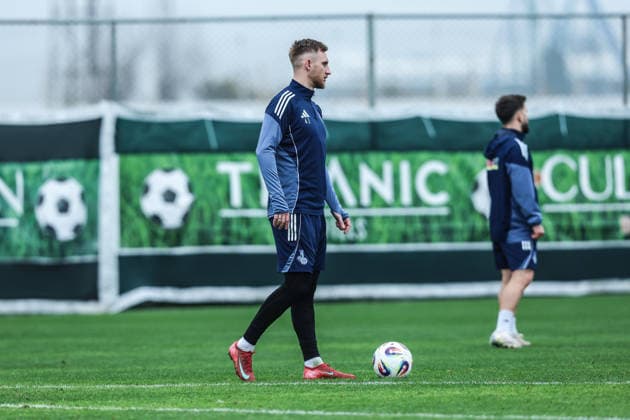 Fussball, 3.Liga Saison 2025 2026 Training MSV Duisburg Trainingslager MSV Duisburg 08.01.2026, Titanic Deluxe Golf Belek Alexander Hahn (MSV Duisburg, 42) Belek Titanic Deluxe Golf Belek Türkei
