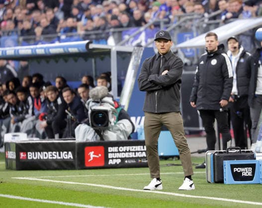 Trainer Eugen Polanski (Borussia Moenchengladbach) Fussball, Herren, Saison 2025 2026,1.Liga, Volksparkstadion, Hamburger SV gegen Borussia Moenchengladbach DFL REGULATIONS PROHIBIT ANY USE OF PHOTOGRAPHS AS IMAGE SEQUENCES AND OR QUASI-VIDEO.