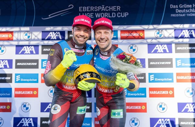 picture: Tobias Wendl, Tobias Arlt (GER) 18.01.2026 luge 6. FIL Eberspächer Luge World Cup and 57. European Championships, LOTTO Thüringen Ice Arena Oberhof, Germany (GER) Men™s Doubles photographer: FIL Michael Kristen