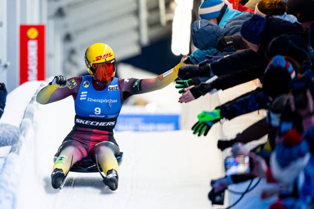 17.01.2026, GER, Rennrodeln, Saison 25 26, Frauen, Eberspächer Luge World Cup, Women s Singles Merle Fraebel (GER) 98559 Oberhof LOTTO Thüringen EISARENA Oberho Thüringen Deutschland
