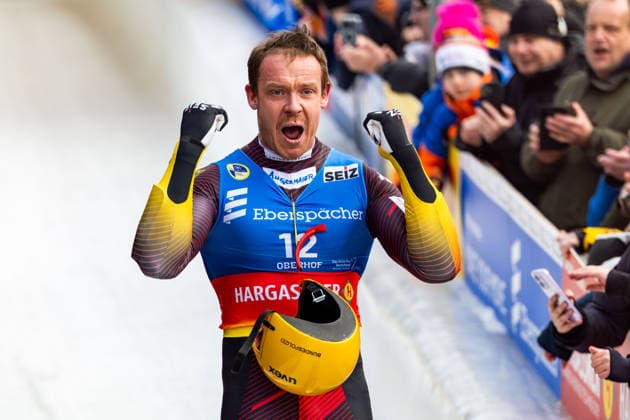 23.01.2026, GER, Rennrodeln, Saison 25 26, Männer, 7.Eberspaecher Rodel Weltcup 1.Mixed-Event Europameisterschaft presented by Skechers, 2.Rennlauf Finallauf Felix Loch (GER) 98559 Oberhof LOTTO Thüringen EISARENA Oberho Thüringen Deutschland