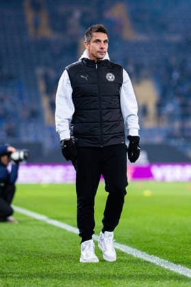 23.01.2026 - Fußball, 2025 2026, 2. Bundesliga, 19. Spieltag, DSC Arminia Bielefeld - Holstein Kiel: Marcel Rapp (Trainer - Kiel) DFL REGULATIONS PROHIBIT ANY USE OF PHOTOGRAPHS AS IMAGE SEQUENCES AND OR QUASI-VIDEO.