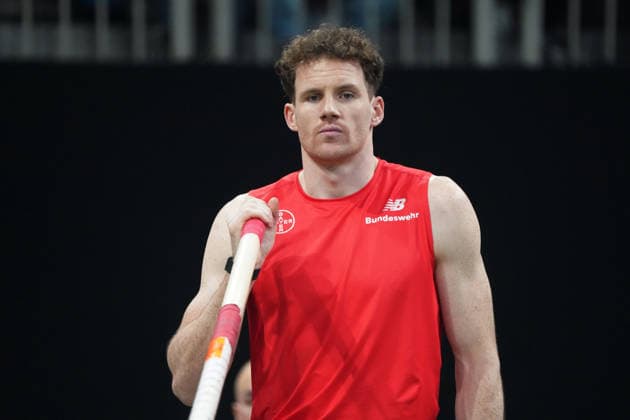 Leichtathletik, ISTAF indoof Düsseldorf 2026, Indoormeeting Duesseldorf , PSD Bank Dome Düsseldorf Torben Blech, TSV Bayer 04 Leverkusen Stabhochsprung Männer, Pole vault Men,